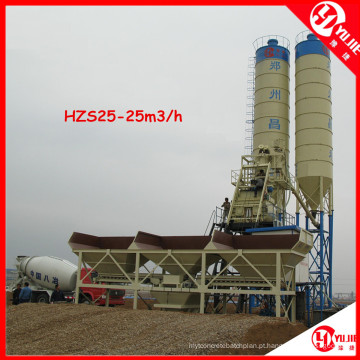 Hzs25 0.5m3 Planta de Mistura de Lote de Betão Portátil (25m3 / h)